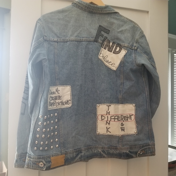 Zara Oversized Denim patch jacket - Picture 3 of 7